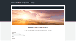 Desktop Screenshot of luxuryasiagroup.com