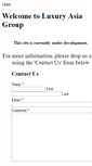 Mobile Screenshot of luxuryasiagroup.com